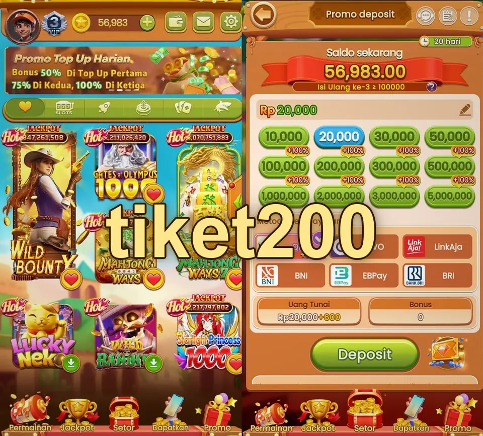 tiket200 Masuk